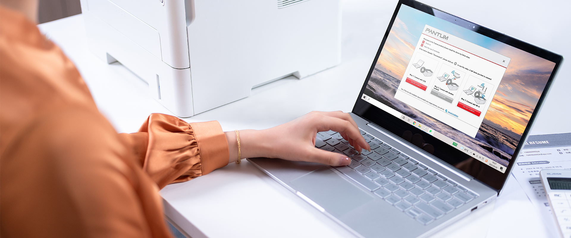 Installation du pilote en une étape, facile à utiliser