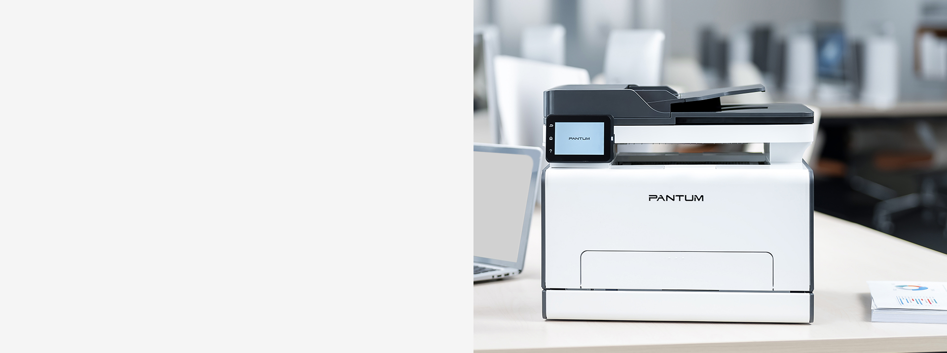 Impression muette, bureau confortable